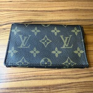 Louis Vuitton Brown and Gold Monogram Wallet